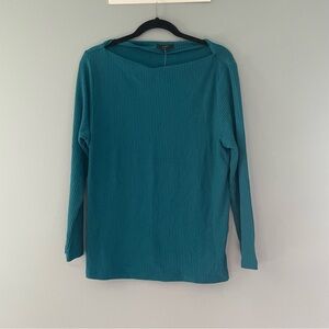 NWT JCREW Women’s XXL ribbed bateau neckline blue